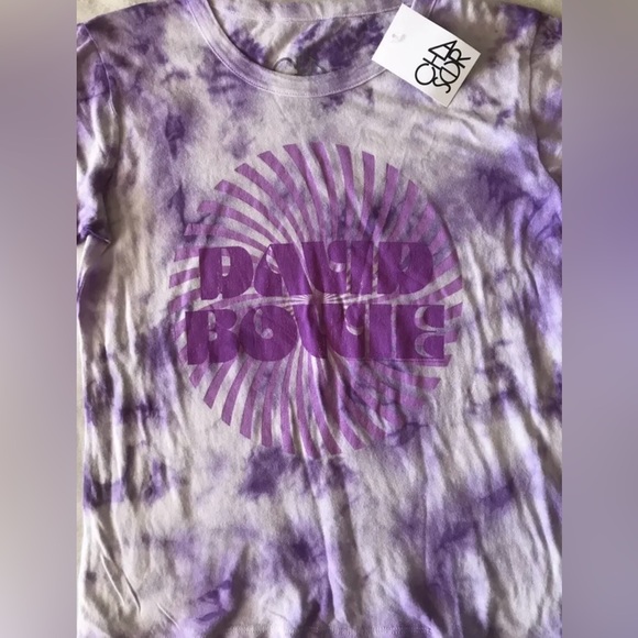 CHASER Brand DAVID BOWIE Concert Graphic Gauzy Cotton Tee Shirt - Picture 2 of 6